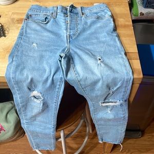 Lucky brand high waisted distressed